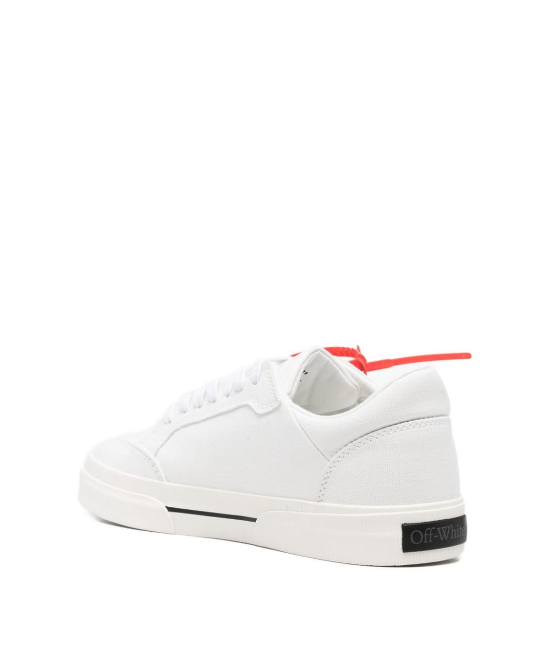 OFF-WHITE Белые текстильные низкие кроссовки / кеды, фото 2
