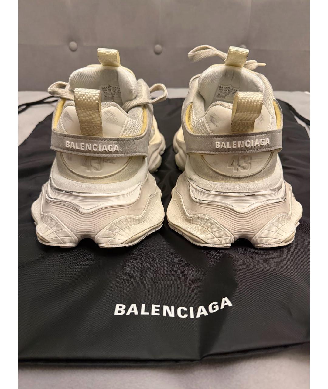 BALENCIAGA Белые низкие кроссовки / кеды, фото 4