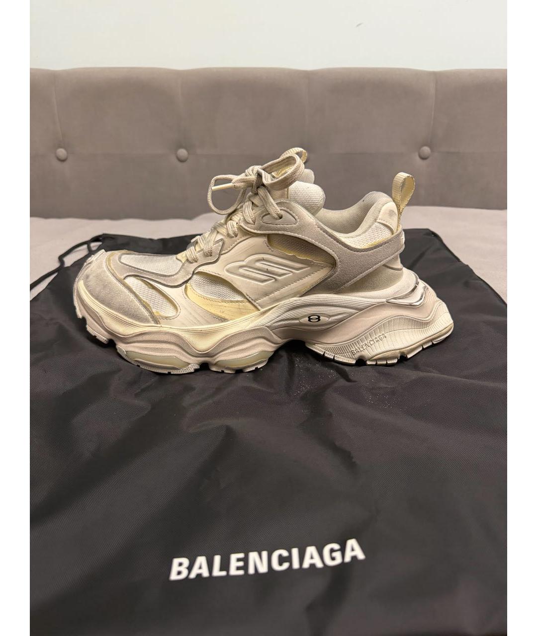 BALENCIAGA Белые низкие кроссовки / кеды, фото 6