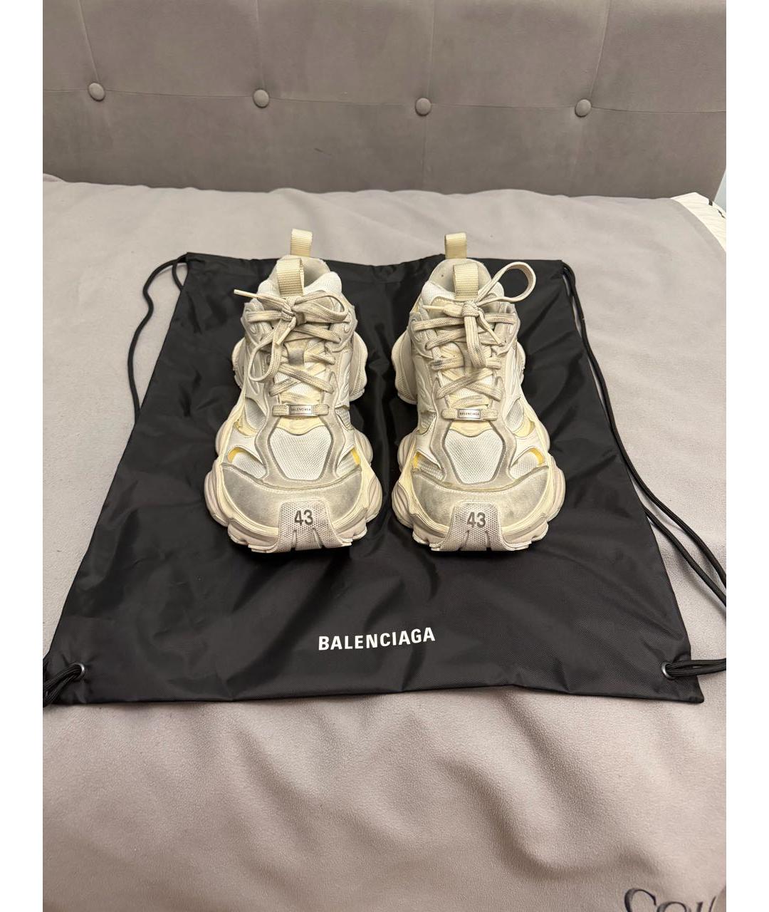 BALENCIAGA Белые низкие кроссовки / кеды, фото 2