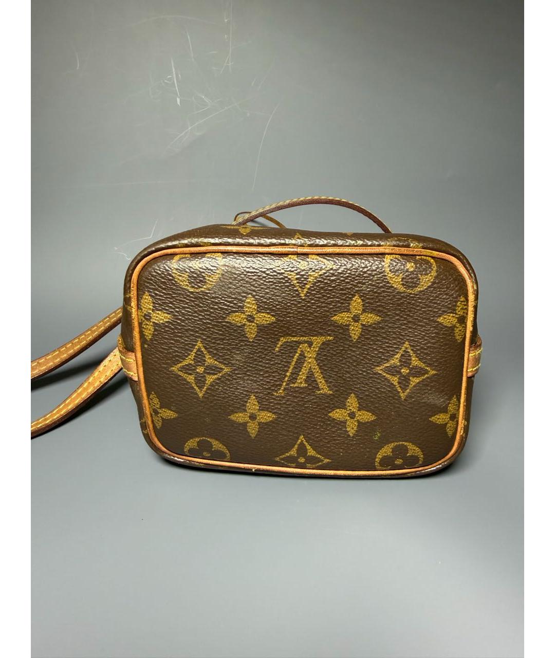 LOUIS VUITTON Коричневая кожаная сумка тоут, фото 5