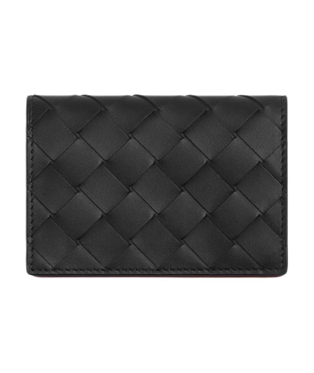 BOTTEGA VENETA Черный кожаный кардхолдер, фото 1