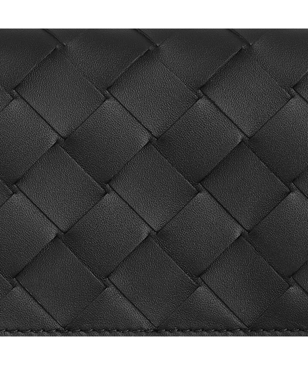 BOTTEGA VENETA Черный кожаный кардхолдер, фото 4