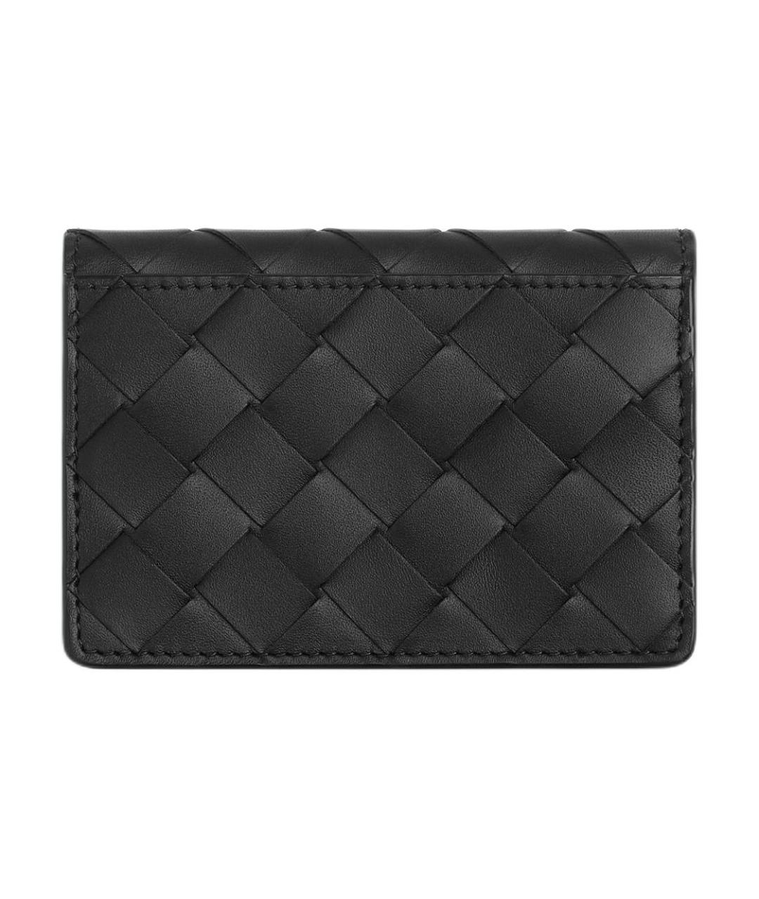 BOTTEGA VENETA Черный кожаный кардхолдер, фото 3