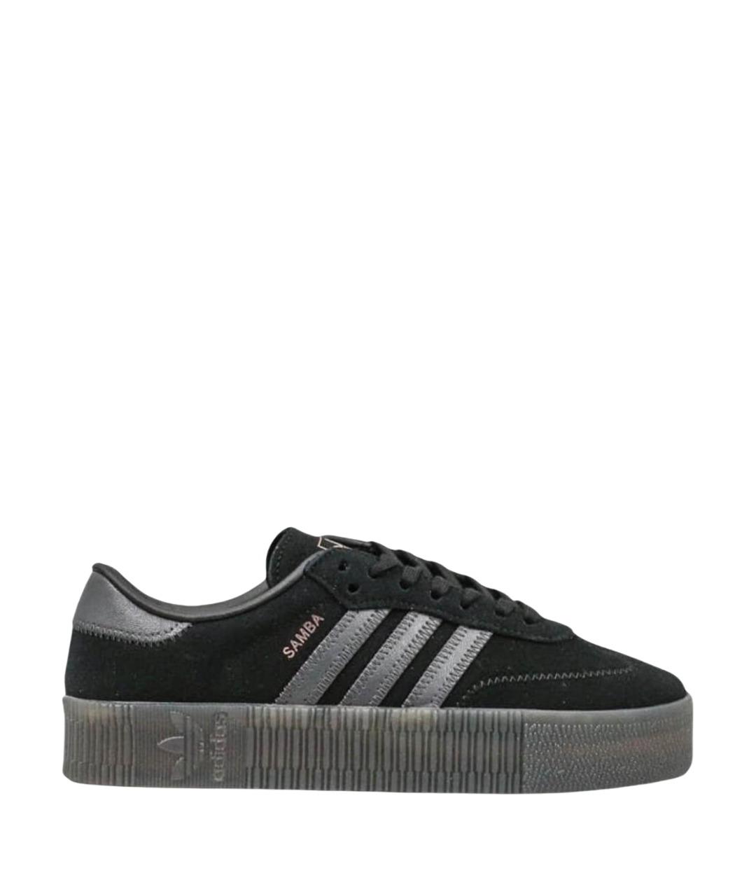 ADIDAS Черные замшевые кеды, фото 1