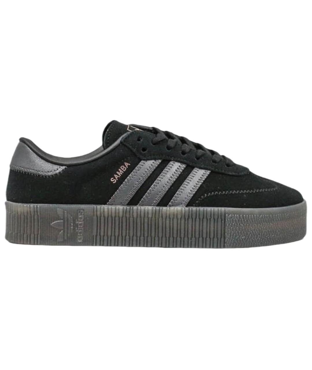 ADIDAS Черные замшевые кеды, фото 7