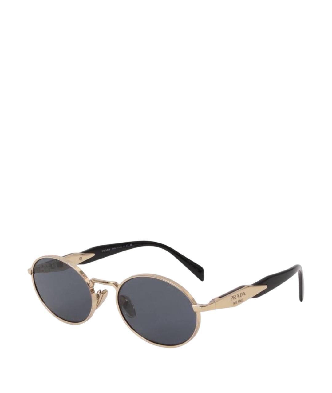 PRADA Черные пластиковые солнцезащитные очки, фото 1