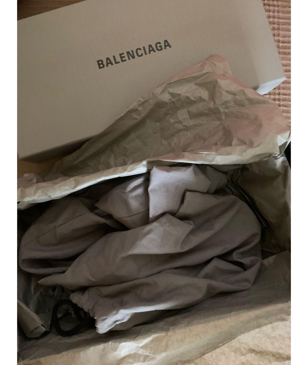 BALENCIAGA Черные кожаные мюли, фото 8