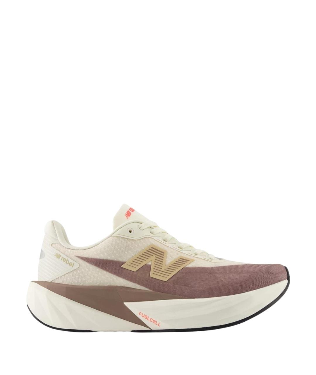 NEW BALANCE Бежевые синтетические кроссовки, фото 1