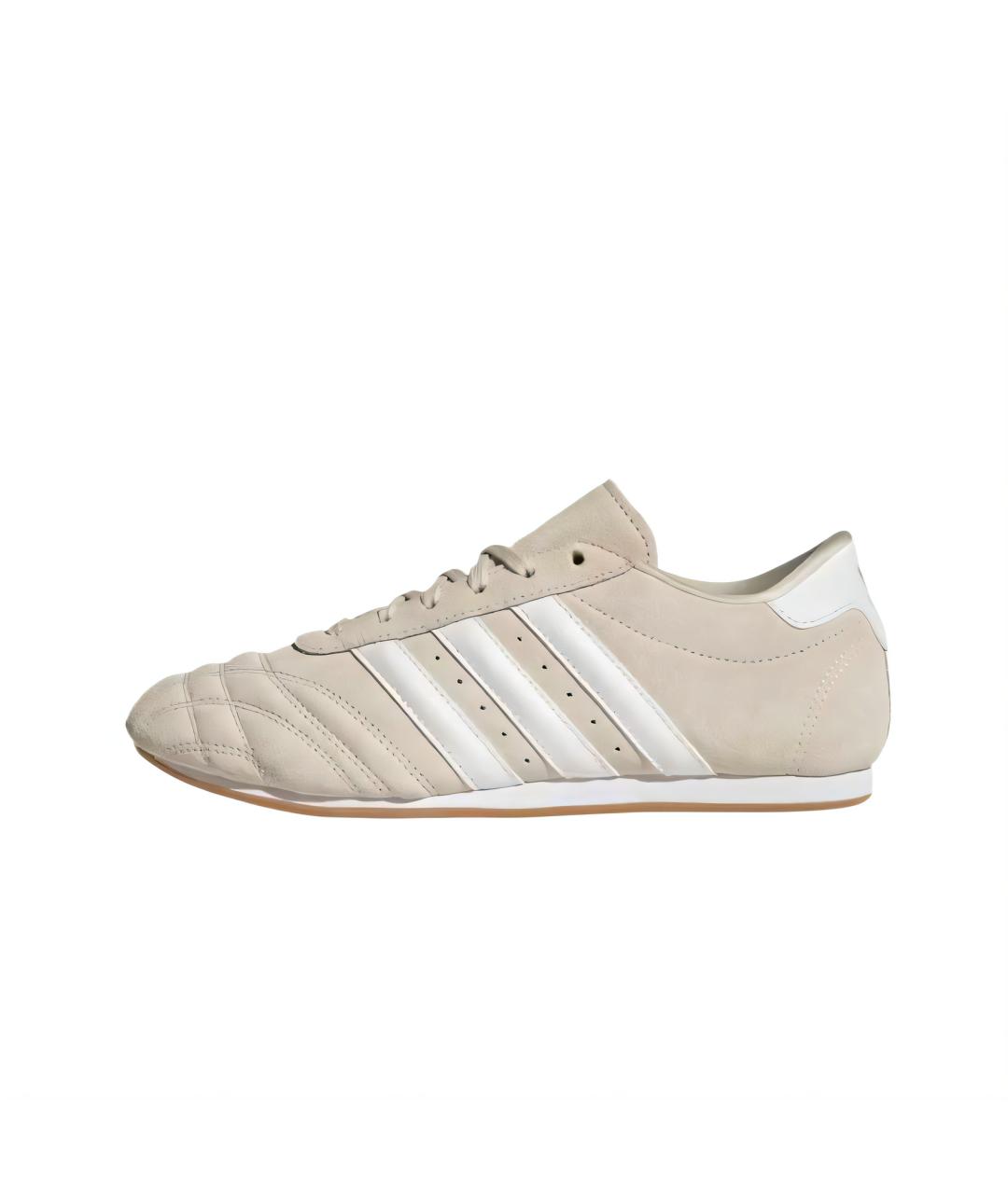 ADIDAS Бежевые кожаные кроссовки, фото 4