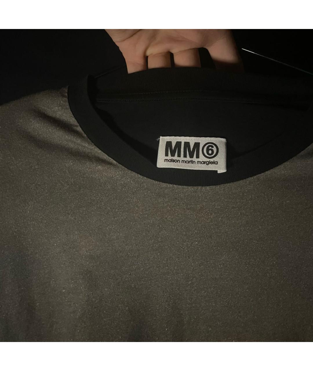 MM6 MAISON MARGIELA Мульти хлопковая майка, фото 2