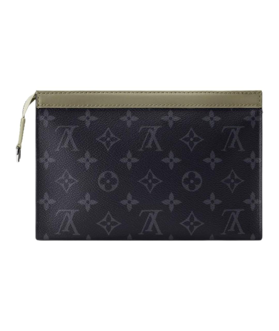 LOUIS VUITTON Темно-синяя сумка через плечо из канвы, фото 3