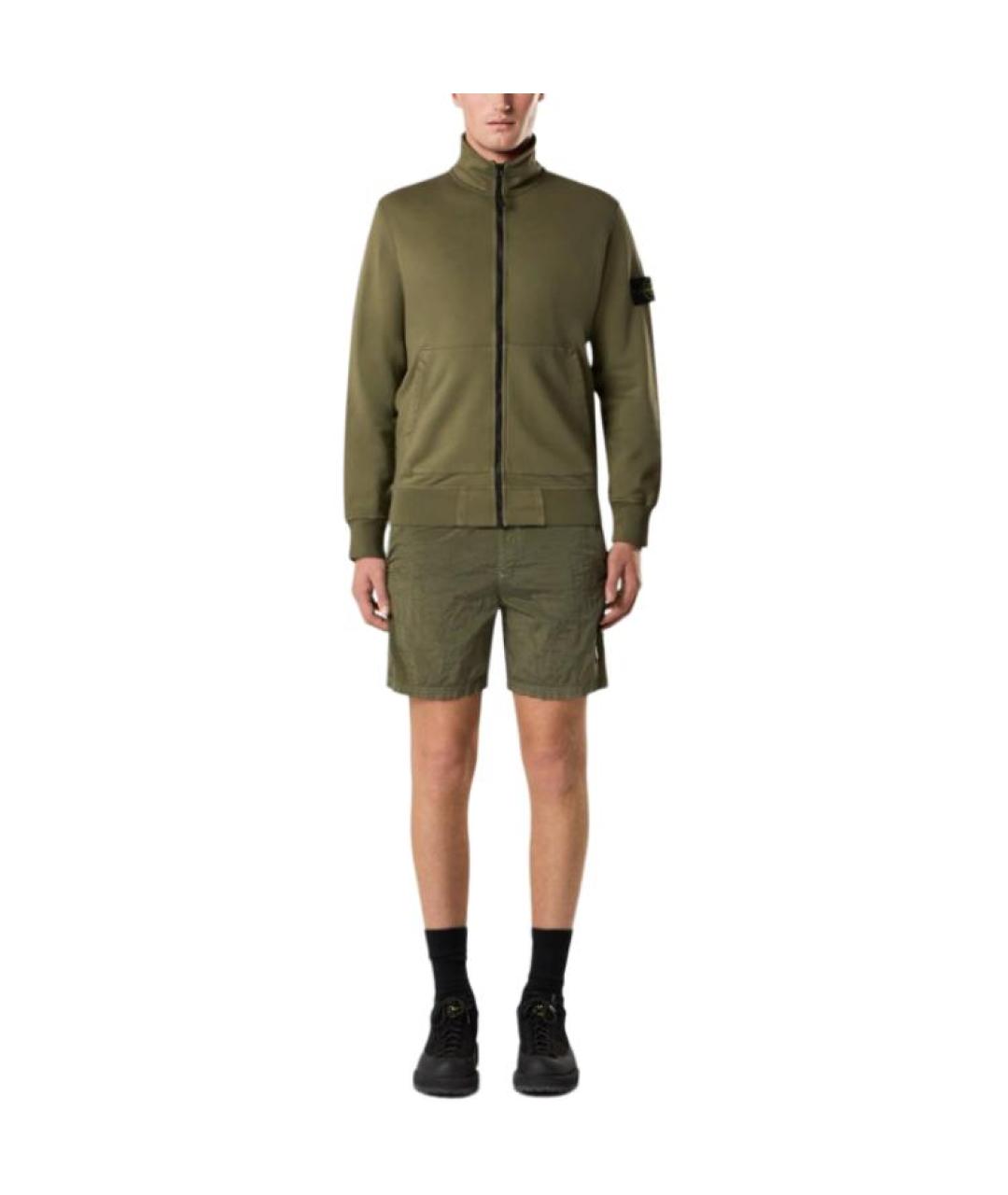 STONE ISLAND Зеленые полиамидовые плавки, фото 3