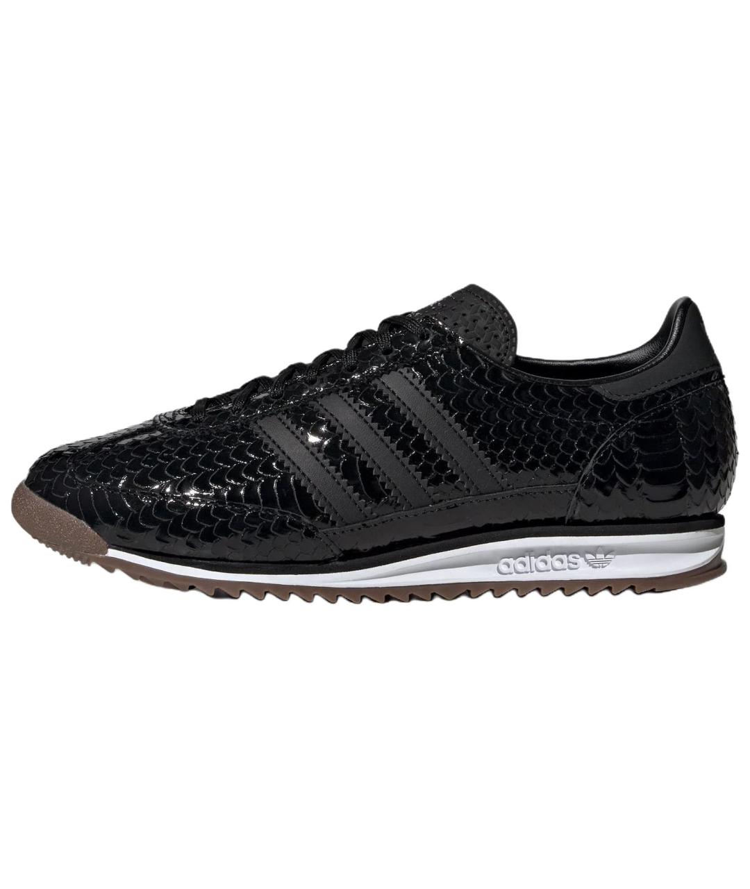 ADIDAS Черные кроссовки из лакированной кожи, фото 2