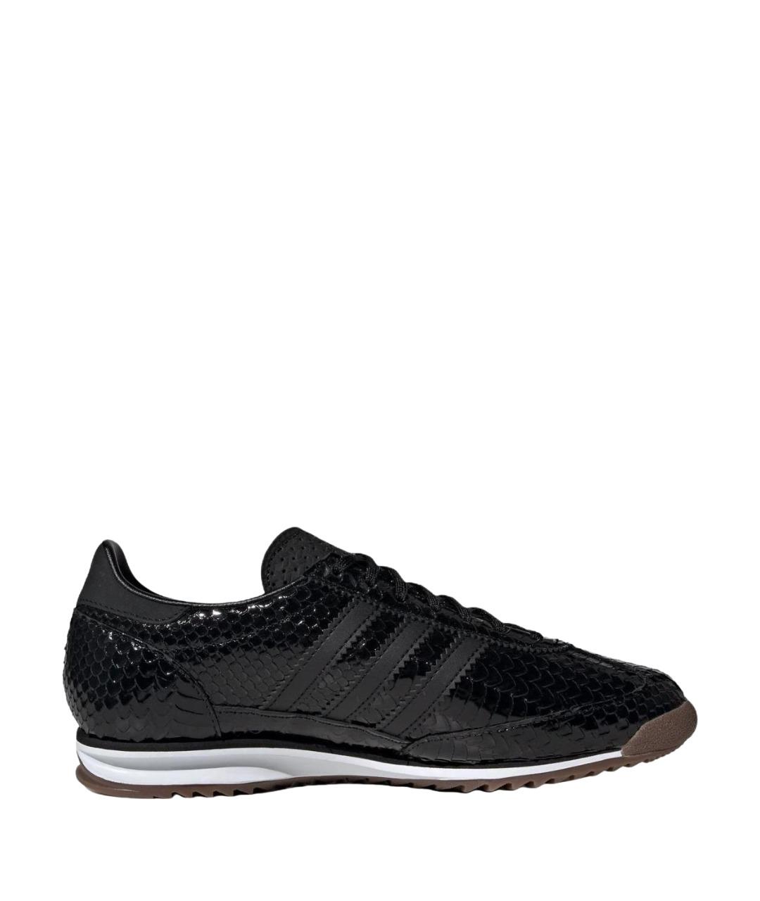 ADIDAS Черные кроссовки из лакированной кожи, фото 1