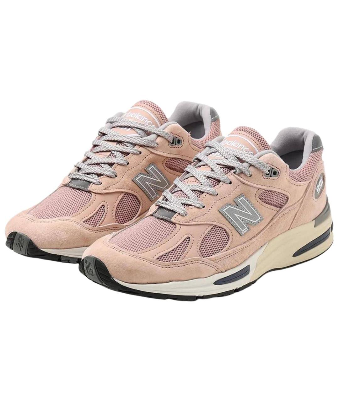 NEW BALANCE Розовые замшевые кроссовки, фото 3