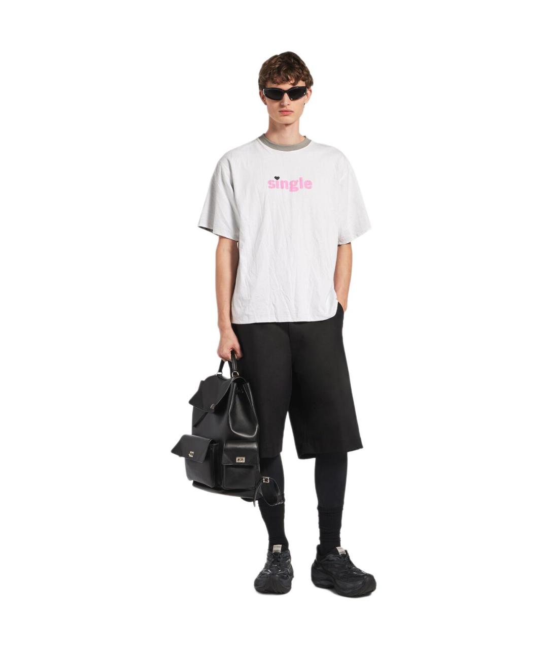 BALENCIAGA Белая футболка, фото 3