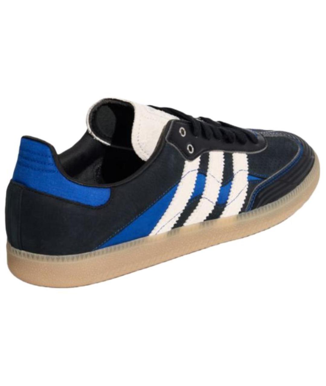 ADIDAS Черные кожаные кеды, фото 4