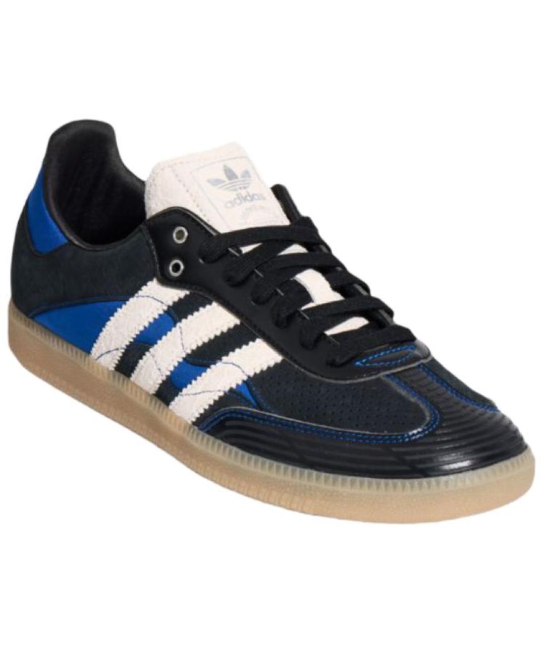 ADIDAS Черные кожаные кеды, фото 3