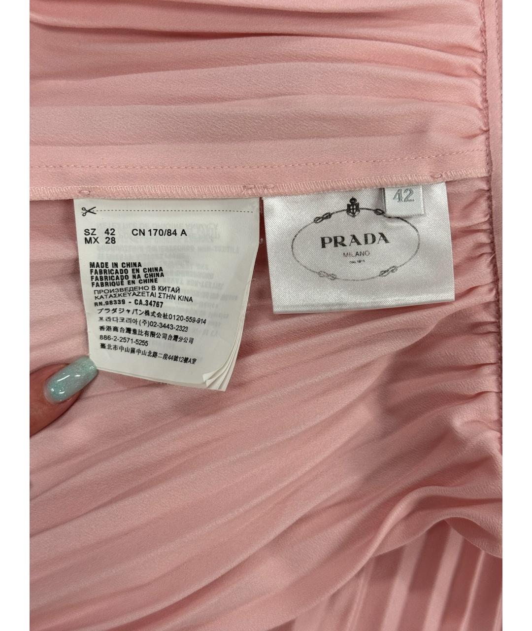 PRADA Розовое повседневное платье, фото 6