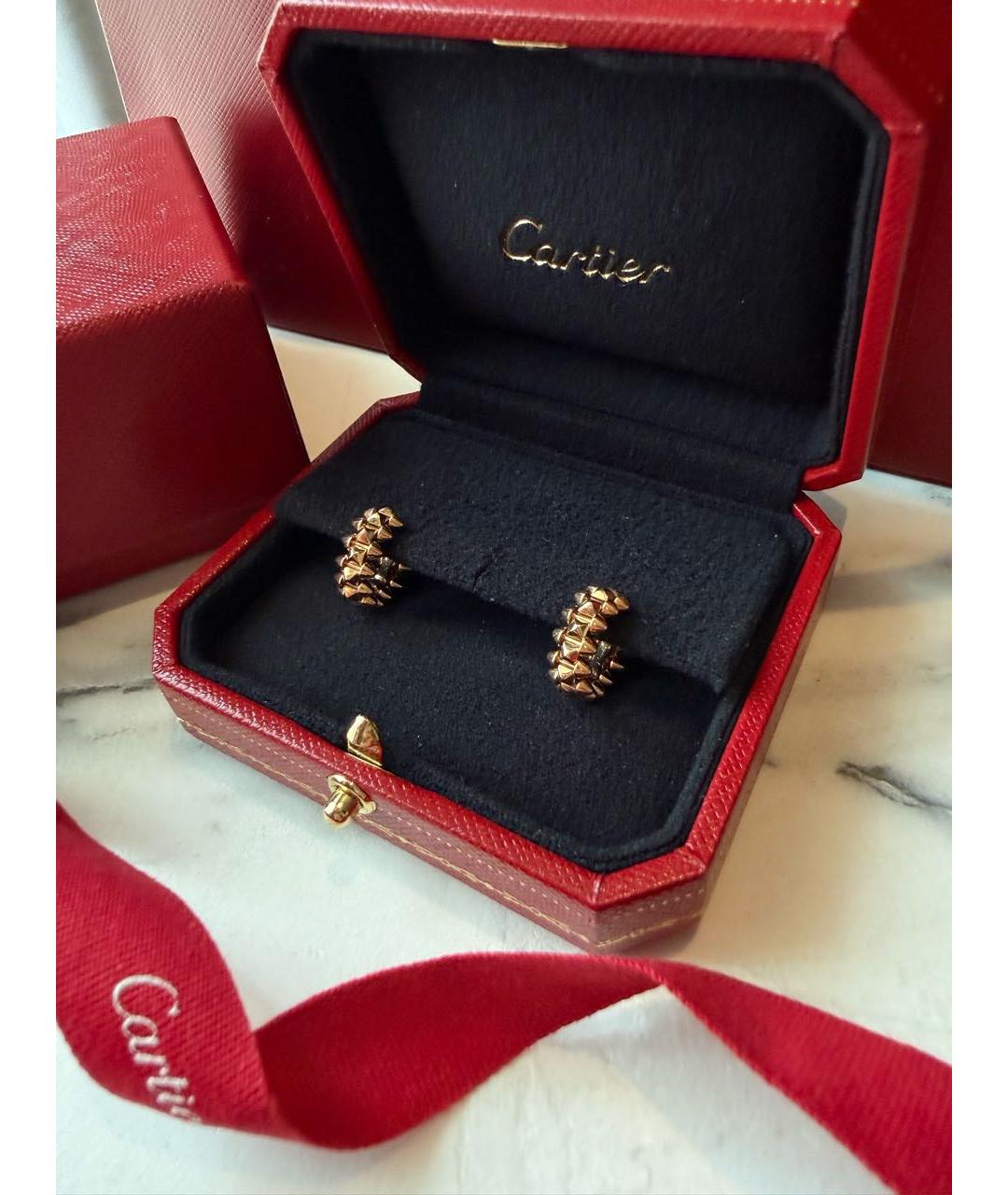 CARTIER Золотые серьги из розового золота, фото 6