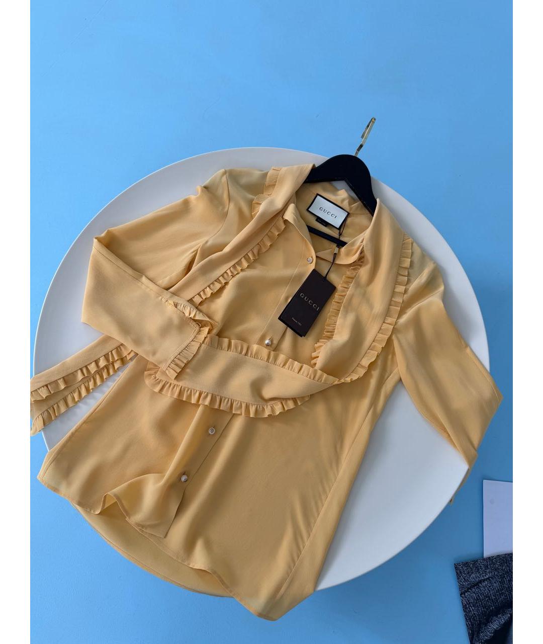 GUCCI Шелковая блузы, фото 3