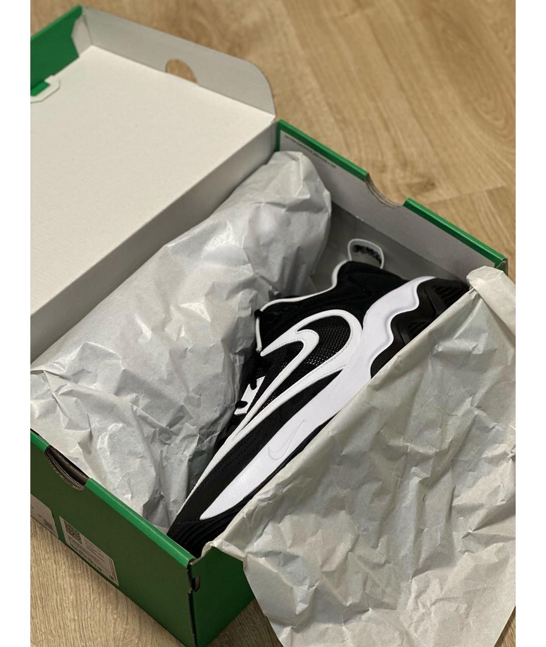 NIKE Черные синтетические низкие кроссовки / кеды, фото 5