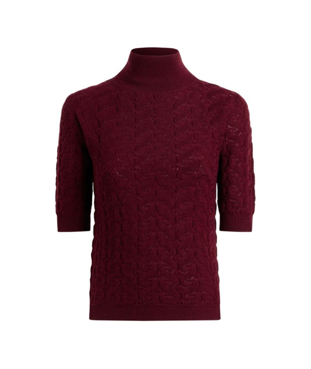 ETRO Бордовый шерстяной джемпер / свитер, фото 1