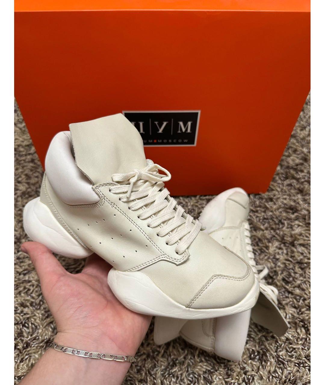 RICK OWENS Белые кроссовки, фото 2