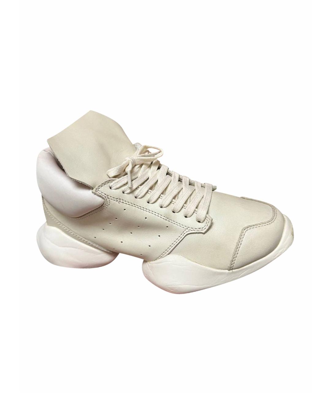 RICK OWENS Белые кроссовки, фото 1