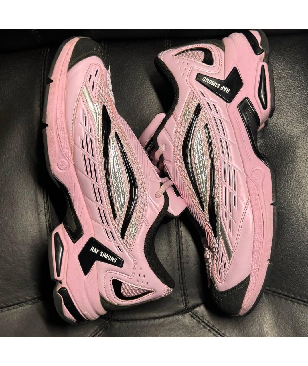 RAF SIMONS Фиолетовые текстильные низкие кроссовки / кеды, фото 5