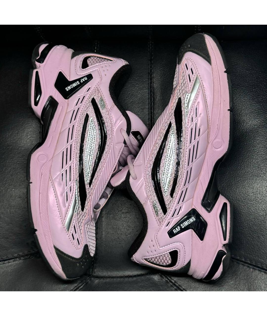 RAF SIMONS Фиолетовые текстильные низкие кроссовки / кеды, фото 4