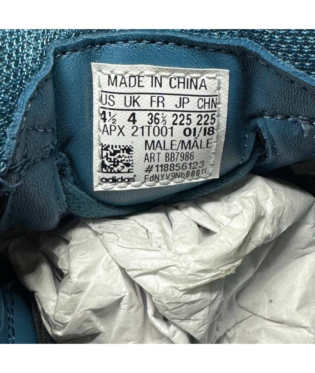 ADIDAS X RAF SIMONS Синие текстильные кроссовки, фото 5
