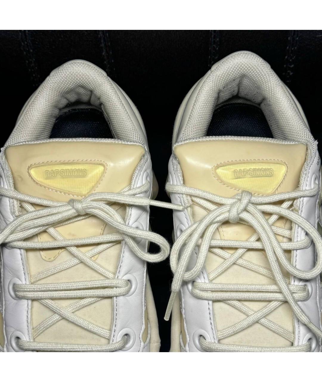 ADIDAS X RAF SIMONS Бежевые текстильные низкие кроссовки / кеды, фото 8