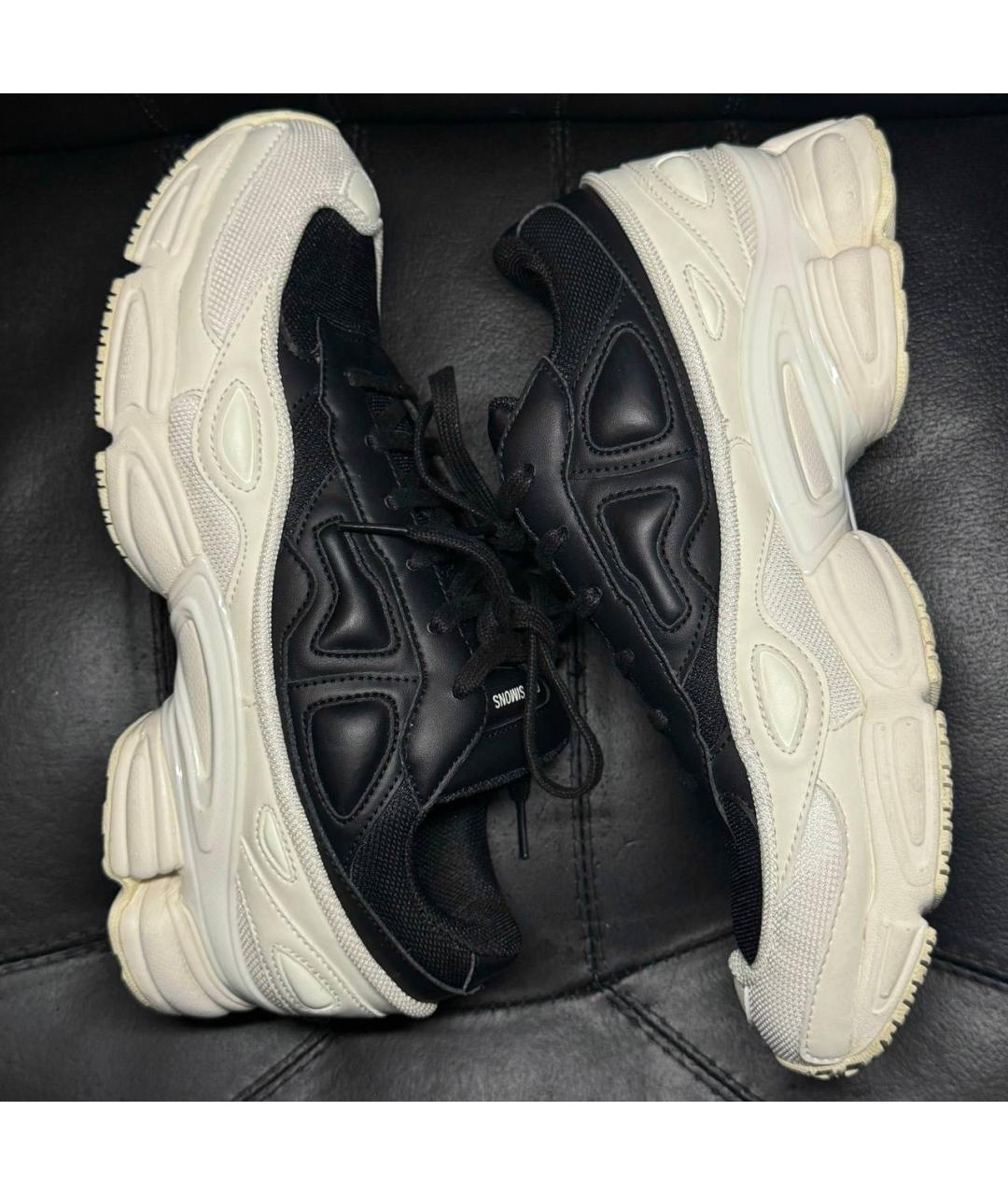 ADIDAS X RAF SIMONS Белые текстильные низкие кроссовки / кеды, фото 3