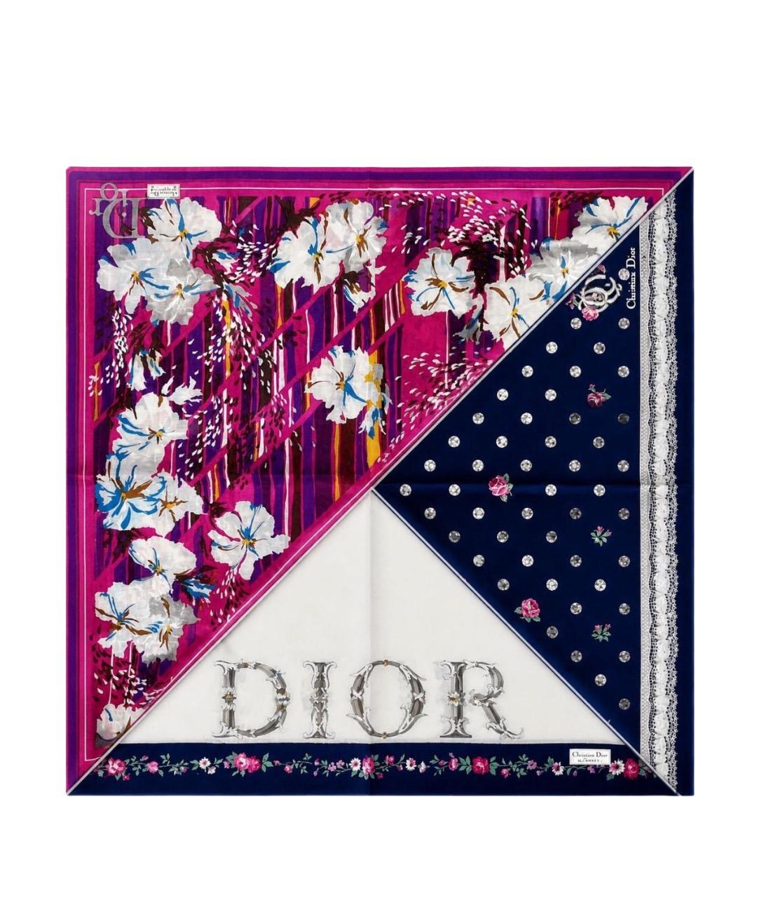 CHRISTIAN DIOR Мульти хлопковый платок, фото 1