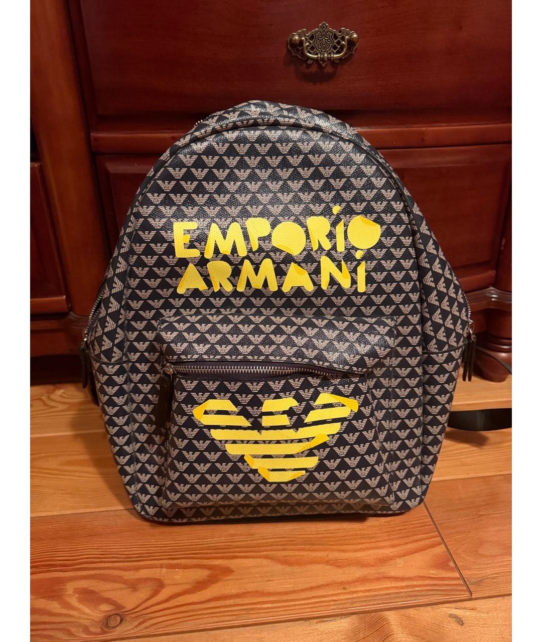 EMPORIO ARMANI Бежевый рюкзак, фото 5