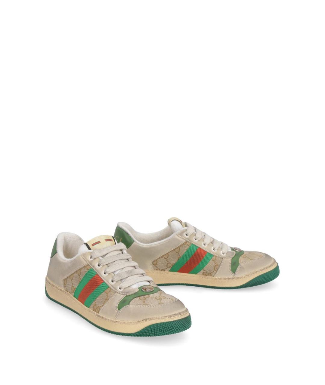 GUCCI Мульти кожаные кеды, фото 5