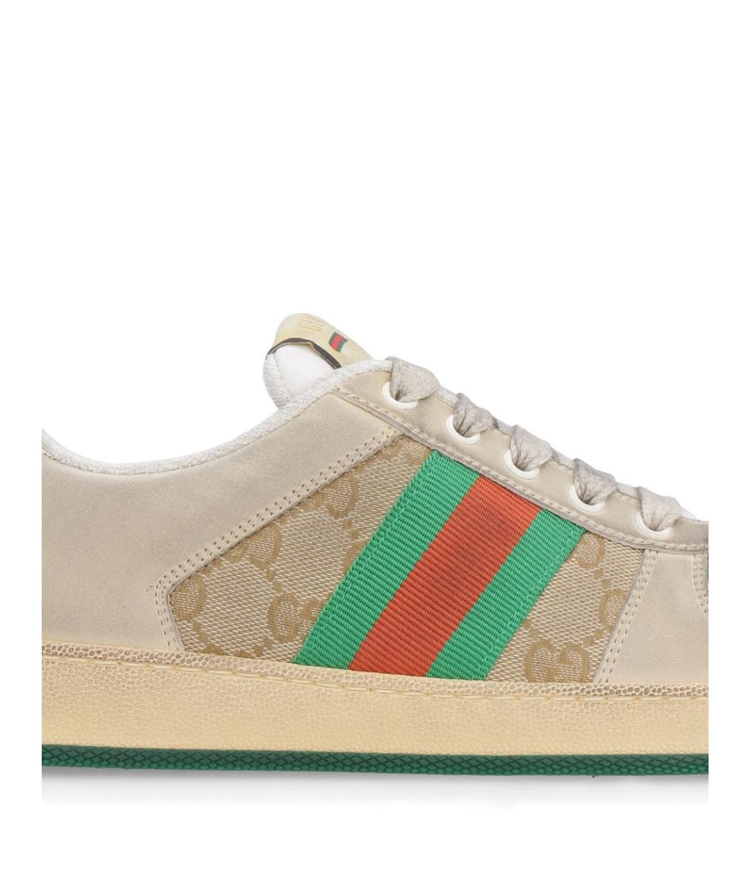 GUCCI Мульти кожаные кеды, фото 4