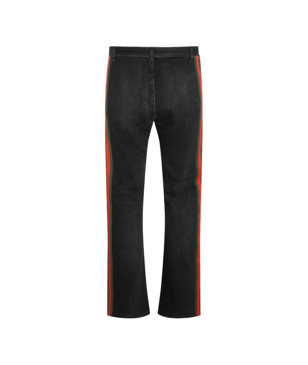 GUCCI Черные хлопковые прямые джинсы, фото 2