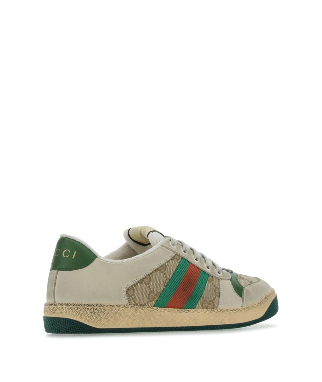 GUCCI Мульти кожаные низкие кроссовки / кеды, фото 3