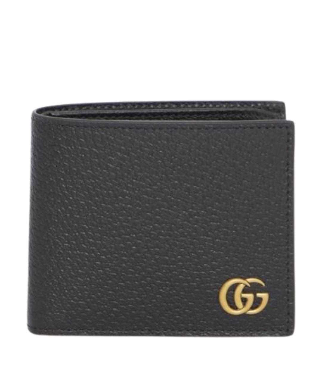 GUCCI Черный кожаный кошелек, фото 1