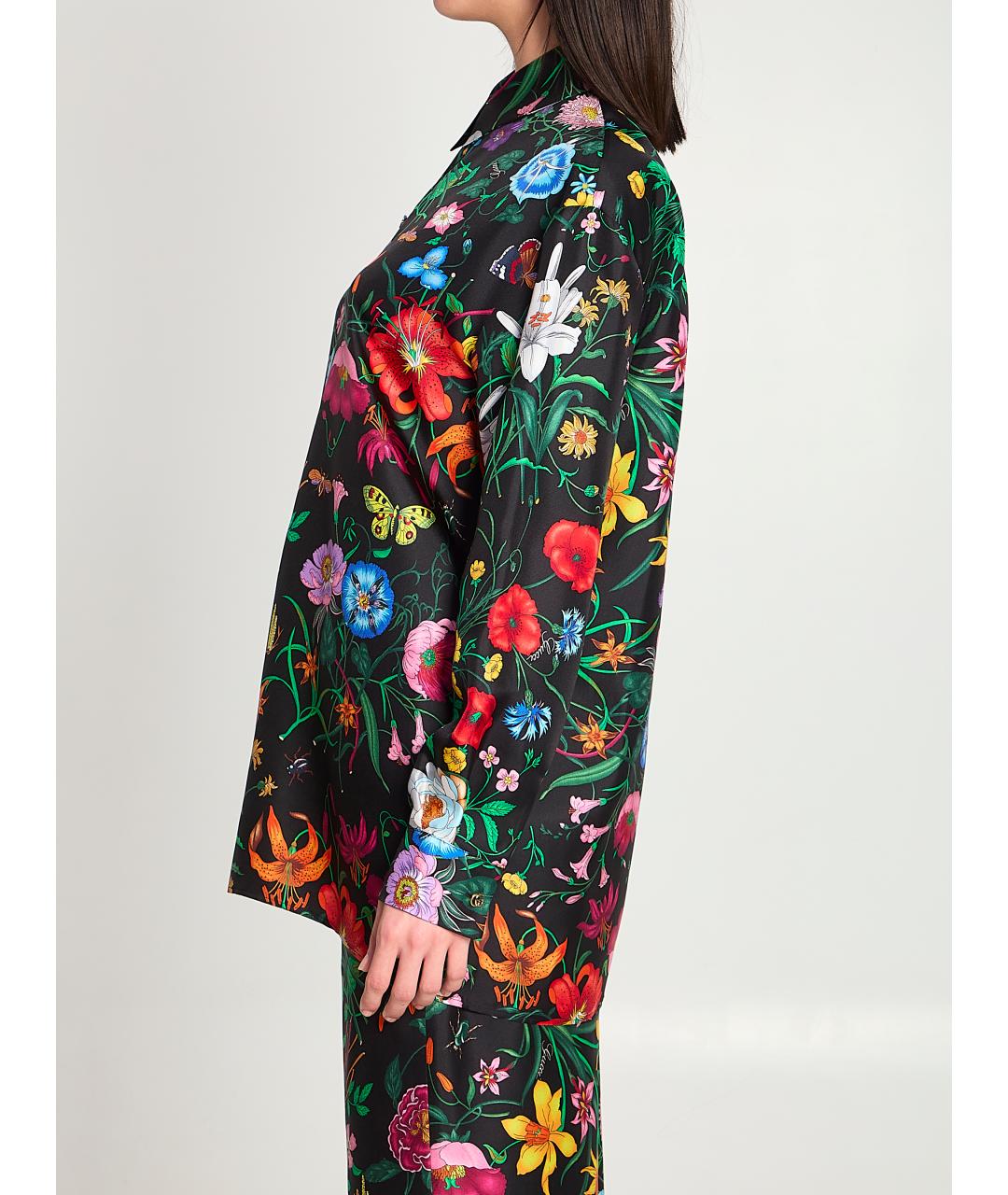 GUCCI Мульти шелковая рубашка, фото 3