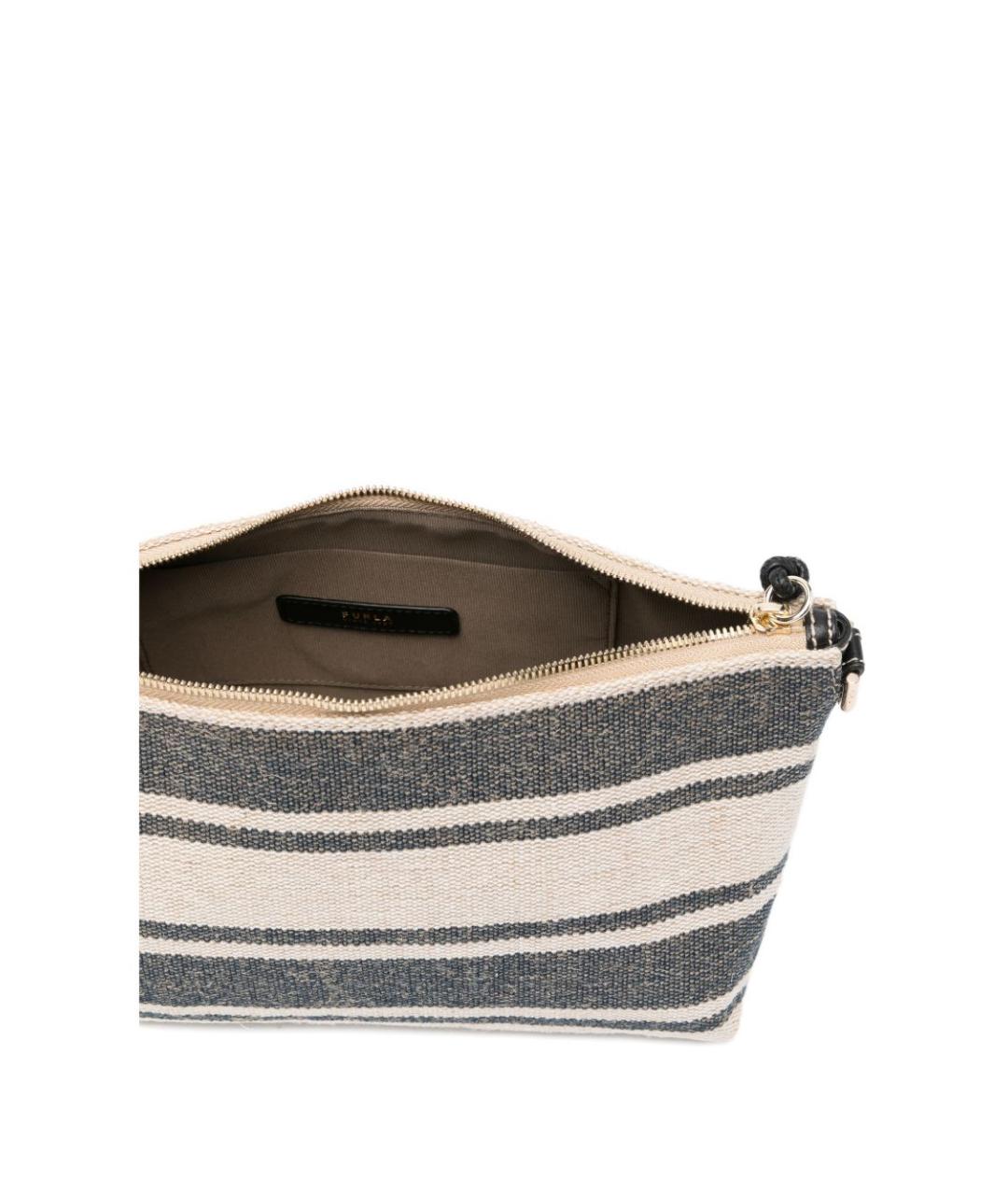 FURLA Бежевая тканевая сумка через плечо, фото 3