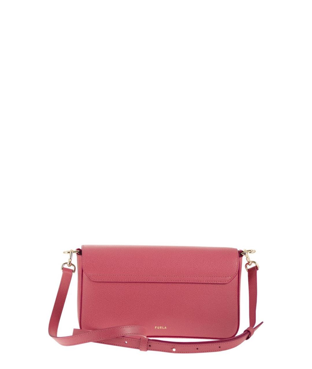 FURLA Розовая кожаная сумка через плечо, фото 2