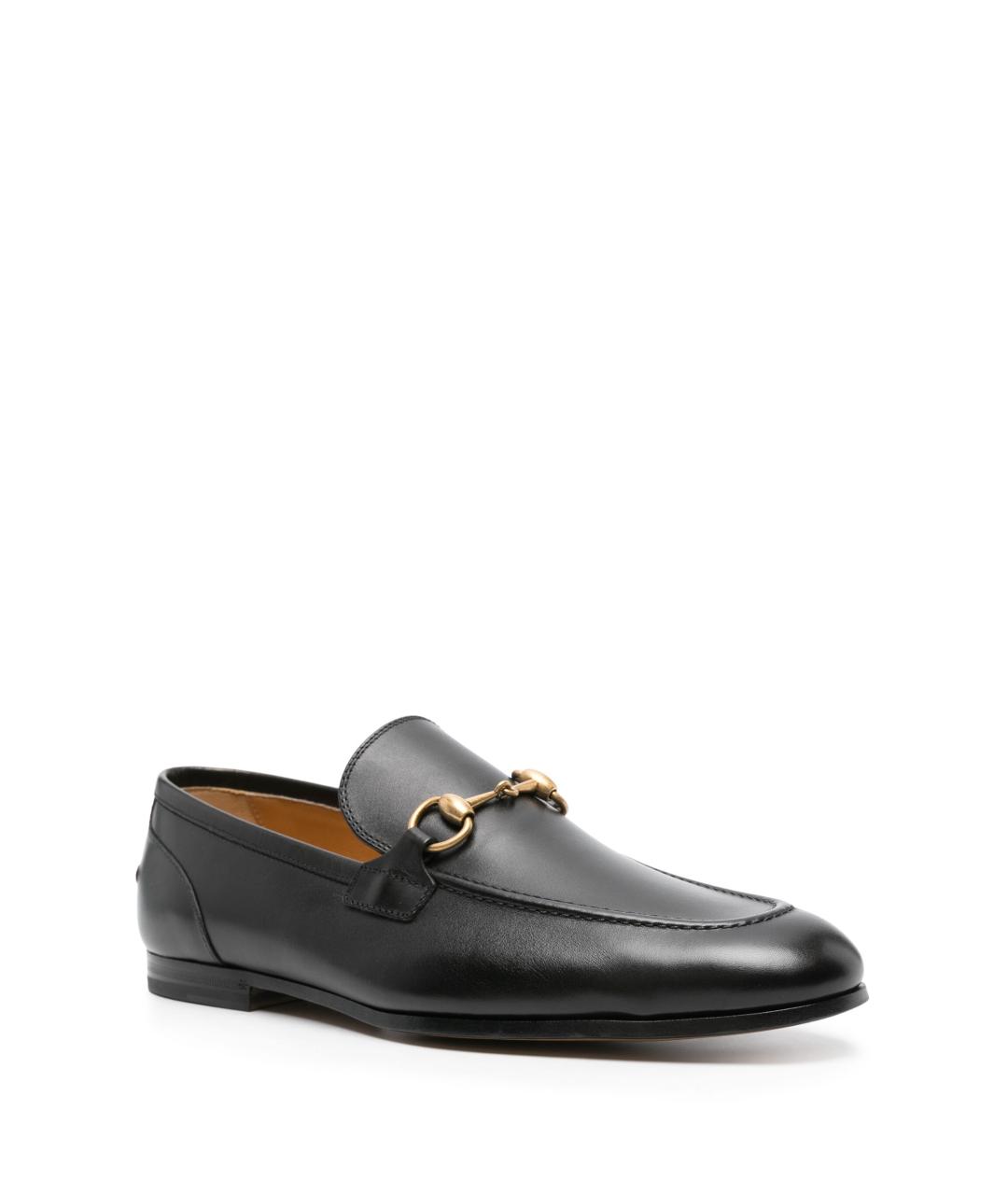 GUCCI Черные кожаные лоферы, фото 3