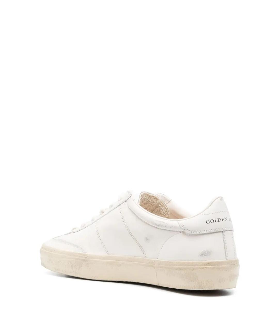 GOLDEN GOOSE Белые кожаные кроссовки, фото 3