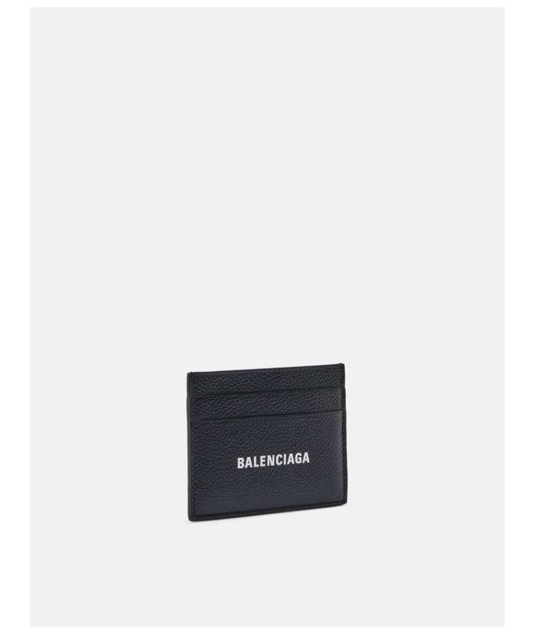 BALENCIAGA Черный кожаный кардхолдер, фото 3