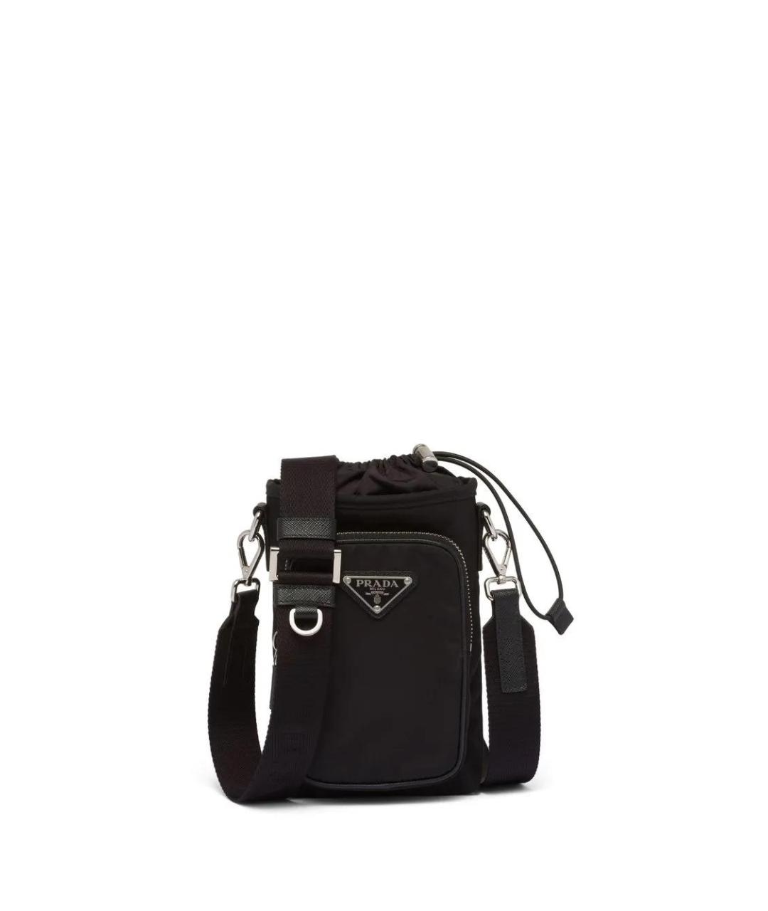 PRADA Черная синтетическая сумка на плечо, фото 1