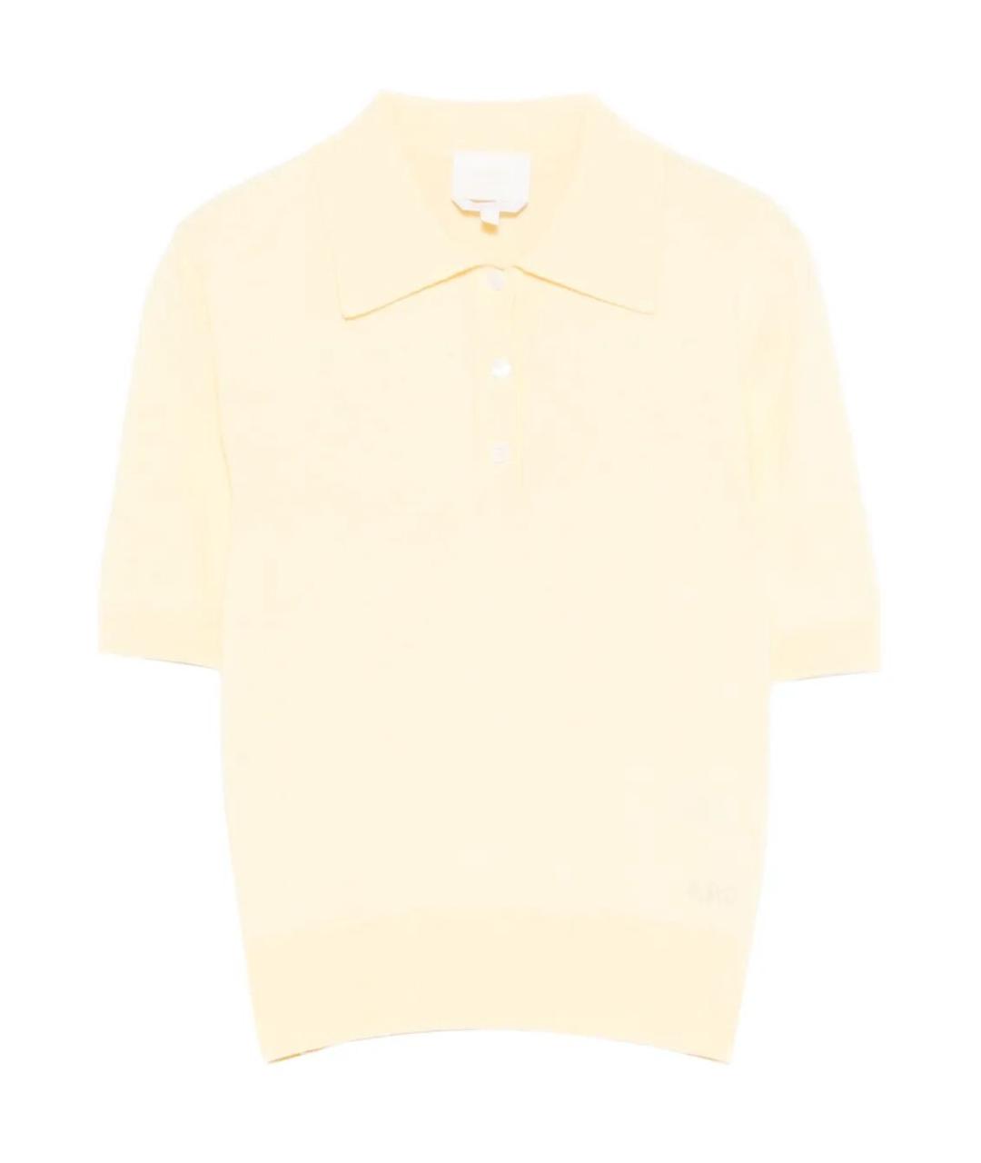 A.P.C. Желтая хлопковая футболка, фото 1